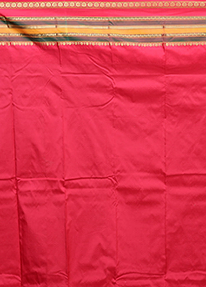 Green Kanjivaram Silk Saree With Blouse Piece