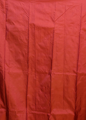 Maroon Kanjivaram Silk Saree With Blouse Piece