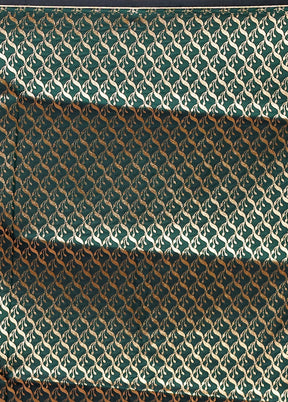 Green Banarasi Silk Saree With Blouse Piece