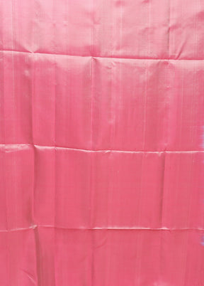 Blue Handloom Kanjivaram Pure Silk Saree With Blouse Piece