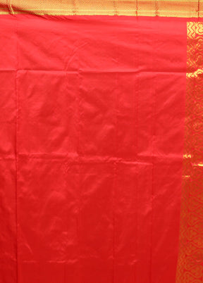 Cream Handloom Kanjivaram Pure Silk Saree With Blouse Piece
