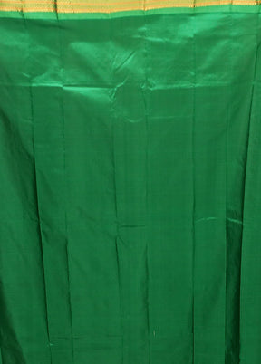 Purple Handloom Kanjivaram Pure Silk Saree With Blouse Piece