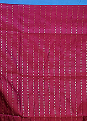 Maroon Banarasi Silk Saree With Blouse Piece