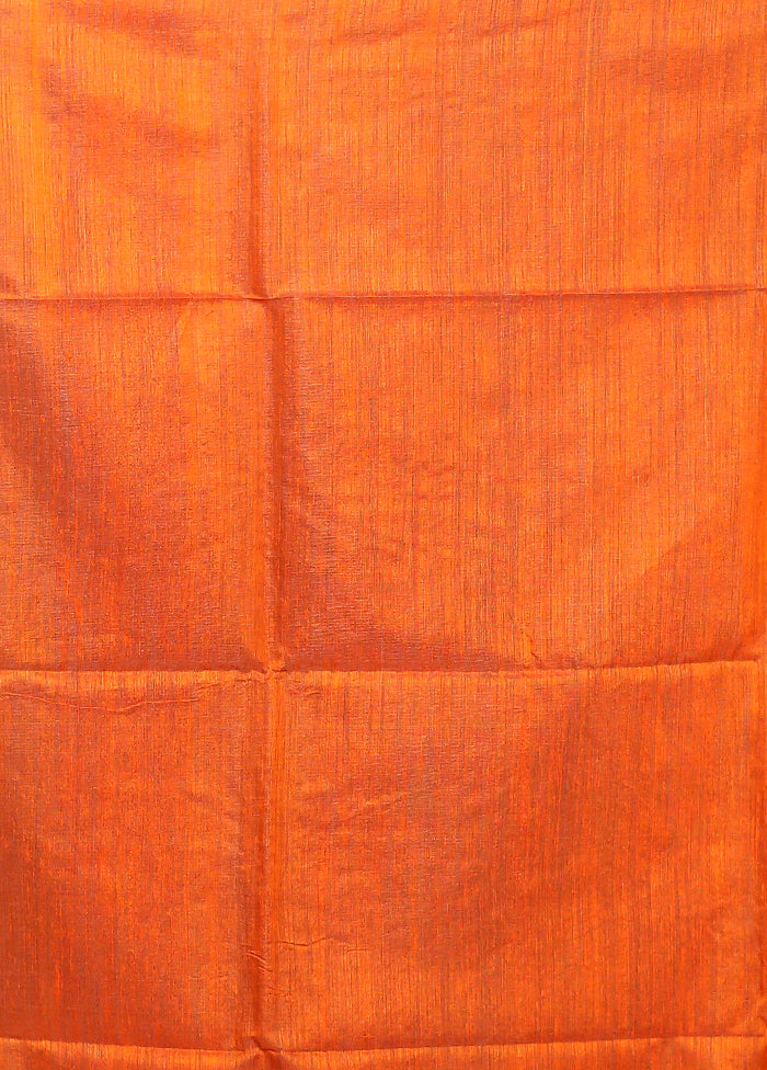 Red Handloom Matka Pure Silk Saree With Blouse Piece