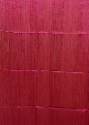 Pink Handloom Matka Pure Silk Saree With Blouse Piece