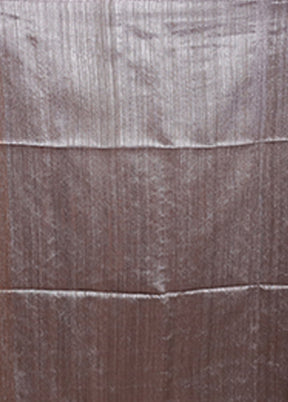 Grey Handloom Matka Pure Silk Saree With Blouse Piece