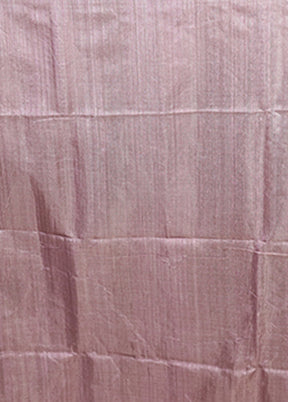Purple Handloom Matka Pure Silk Saree With Blouse Piece