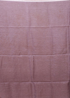 Purple Matka Silk Saree With Blouse Piece
