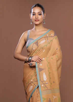Yellow Matka Silk Saree With Blouse Piece