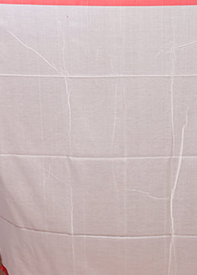 White Matka Silk Saree With Blouse Piece