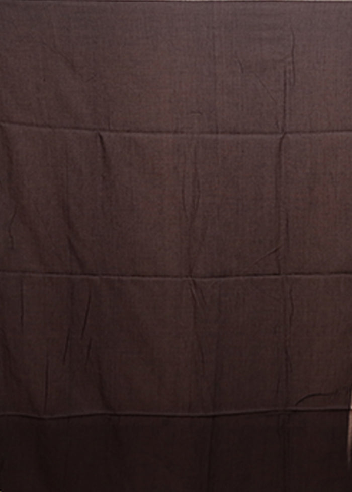 Black Matka Silk Saree With Blouse Piece