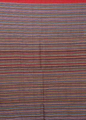 Multicolor Matka Silk Saree With Blouse Piece