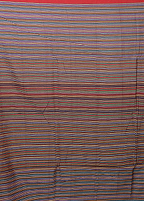 Multicolor Matka Silk Saree With Blouse Piece