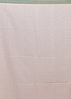 White Matka Silk Saree With Blouse Piece