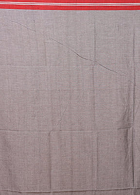 Grey Matka Silk Saree With Blouse Piece