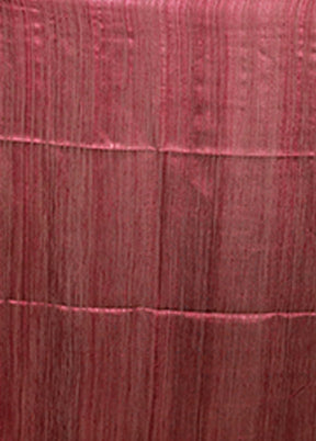 Purple Handloom Matka Pure Silk Saree With Blouse Piece