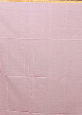 Pink Matka Silk Saree With Blouse Piece