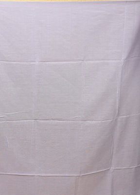 Grey Matka Silk Saree With Blouse Piece