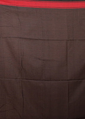 Black Matka Silk Saree With Blouse Piece