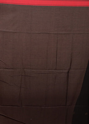 Black Matka Silk Saree With Blouse Piece