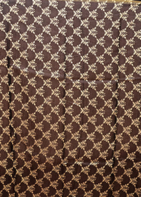 Black Chanderi Silk Saree With Blouse Piece