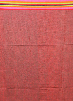 Maroon Matka Silk Saree With Blouse Piece