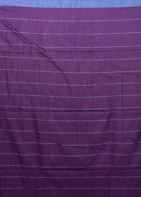Blue Matka Silk Saree With Blouse Piece