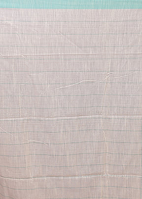 White Matka Silk Saree With Blouse Piece