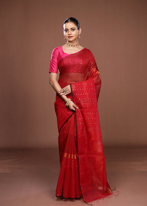 Grey Matka Silk Saree With Blouse Piece
