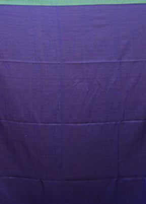 Blue Matka Silk Saree With Blouse Piece
