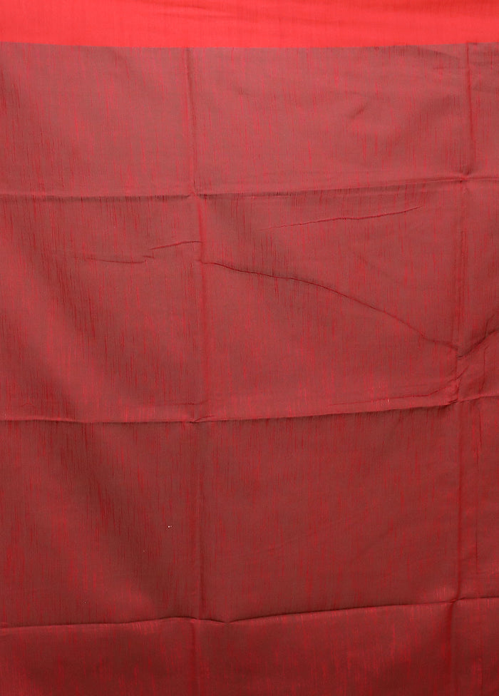 Cream Matka Silk Saree With Blouse Piece