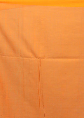 Cream Matka Silk Saree With Blouse Piece