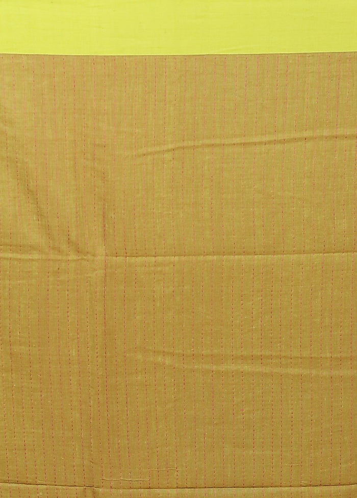 Cream Matka Silk Saree With Blouse Piece