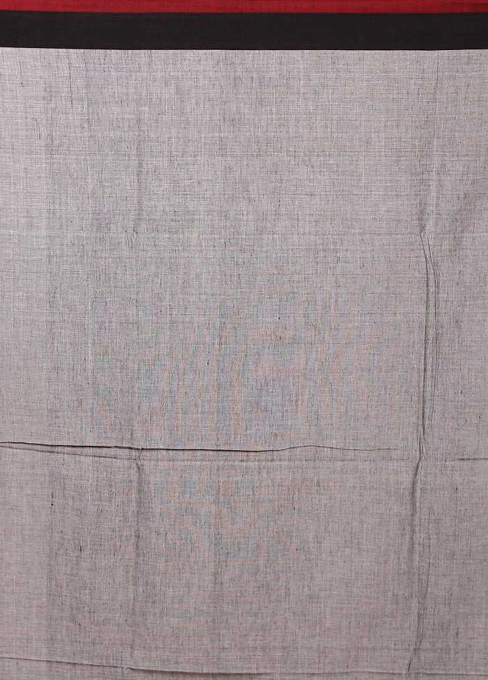 White Matka Silk Saree With Blouse Piece