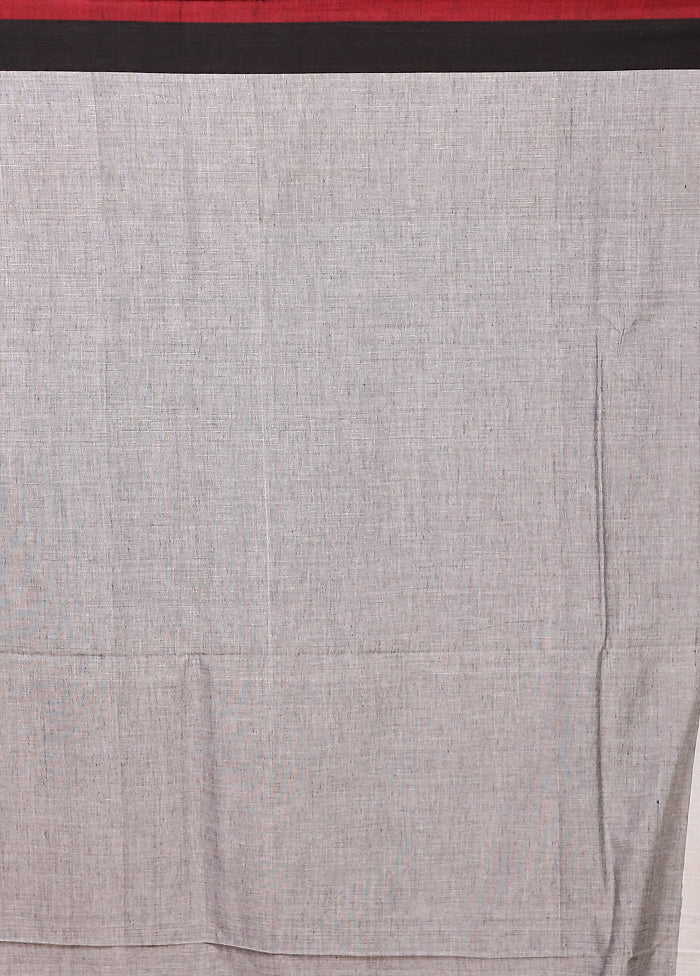 White Matka Silk Saree With Blouse Piece