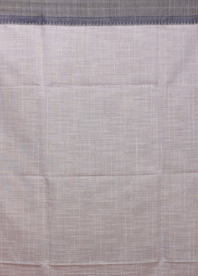Grey Matka Silk Saree With Blouse Piece