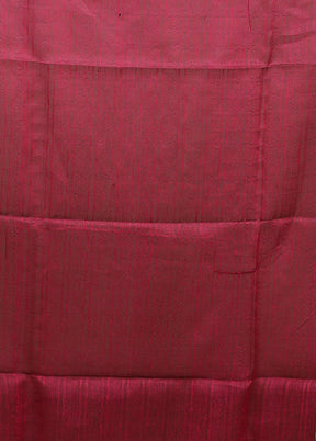 Grey Handloom Matka Pure Silk Saree With Blouse Piece