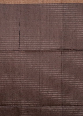 Black Matka Silk Saree With Blouse Piece