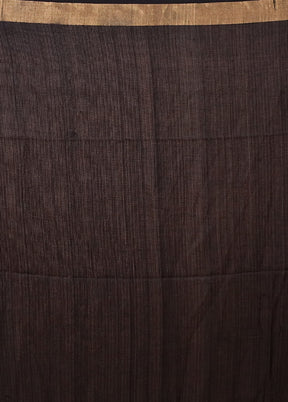 Maroon Matka Silk Saree With Blouse Piece