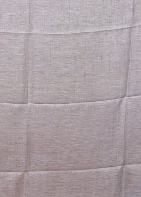 Grey Linen Silk Saree With Blouse Piece