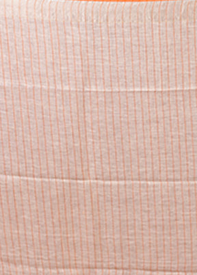 Pink Linen Silk Saree With Blouse Piece