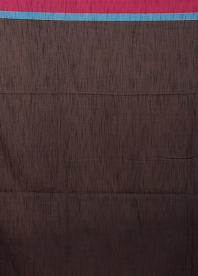 Black Matka Silk Saree With Blouse Piece
