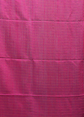 Blue Handloom Matka Pure Silk Saree With Blouse Piece