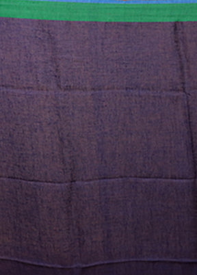 Blue Linen Silk Saree With Blouse Piece