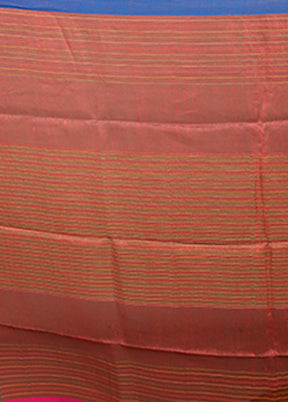 Yellow Linen Silk Saree With Blouse Piece