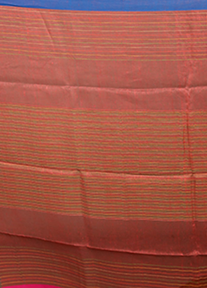 Yellow Linen Silk Saree With Blouse Piece