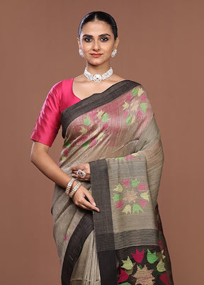Red Matka Silk Saree With Blouse Piece
