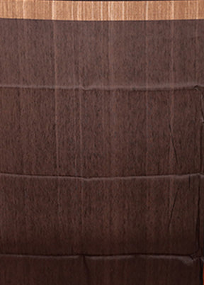 Rust Matka Silk Saree With Blouse Piece