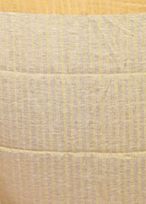 White Handloom Matka Pure Silk Saree With Blouse Piece