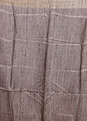 Blue Handloom Matka Pure Silk Saree With Blouse Piece